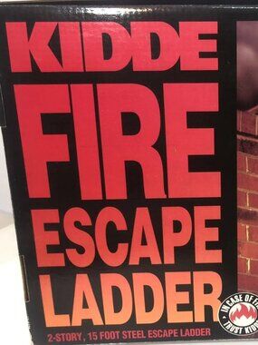 Kidde 2-Story Fire Escape Ladder with Steel Anti-Slip Rungs, 2nd Story Window